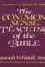 The Common Sense Teaching Of The Bible